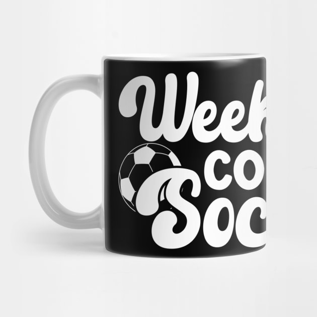 Cool Soccer Mom Life With Saying Weekends Coffee and Soccer by WildFoxFarmCo